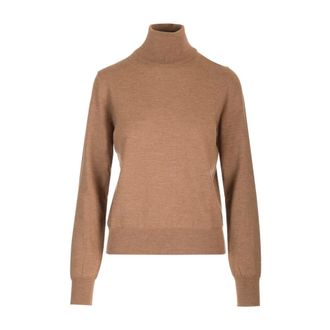P.A.R.O.S.H. Lime Wool and Cashmere Turtleneck - female - P.A.R.O.S.H. - Turtlenecks - Brown - XL - Knitwear