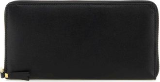 Comme Des Gar&ccedil;ons Wallets & Cardholders, male, Black, Size: ONE SIZE Black Leather Wallet