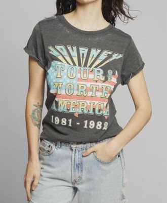 Recycled Karma Journey Tour Vintage Band Tee In Black