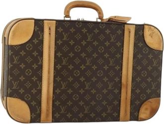 Louis Vuitton Pre-owned Weekend Bags, female, Brown, Size: ONE SIZE Pre-owned Canvas Weekend Bag