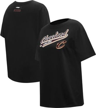 Pro Standard Womens Pro Standard Black Cleveland Cavaliers Script Boyfriend T-Shirt at Nordstrom, Size Medium