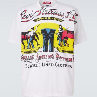 Junya Watanabe x Levis printed cotton jersey T-shirt