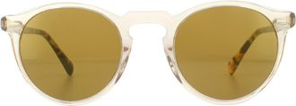 Oliver Peoples Michael Kors zonnebril MK1077 1014T3 Lichtgouden zwart donkergrijze gradiënt gepolariseerd