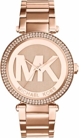 Michael Kors Ros&eacute;gouden Dameskwarts Horloge - Dames - Horloges - Roze - ONE Size - Accessoires