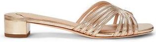 Ralph Lauren FAY METALLIC LEATHER MULTISTRAP SANDAL