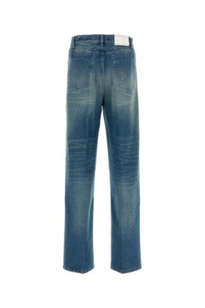 Random Identities Mens Denim Jeans Blue Exterior: Cotton