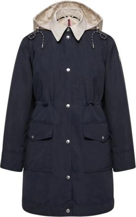 Moncler Begonia 3-in-1 Lange Gewatteerde Jas met Capuchon - Dames - Parka Jassen - Blauw - L - Katoen - Jassen