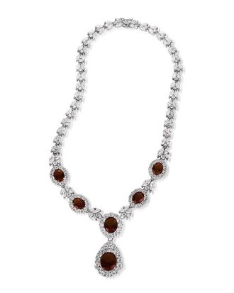 Genevive Silver Cz Necklace