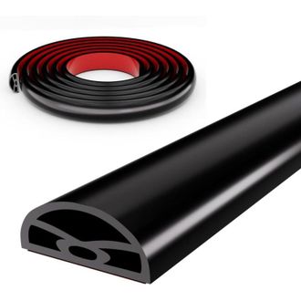 OEM Tira Protectora Negra De 99 Cm (39 Pulgadas) Para El Umbral De La Ducha, Autoadhesiva Y Plegable, Ideal Para Cabinas De Ducha A Ras De Suelo, Ba&ntilde;os Y 