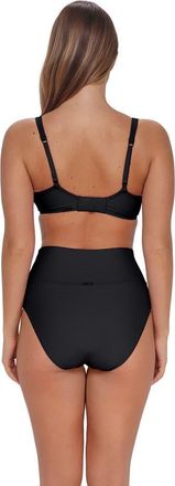 Sunsets Arlene High Waist Bikini Swim Bottoms with Tummy Control in Black at Nordstrom, Size X-Large