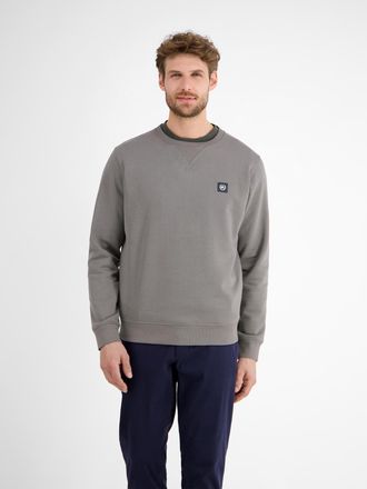 Lerros Sweatshirt LERROS Urbaner Sweatshirtstyle f&uuml;r Herren, Herren, Gr. XL, basalt grau, 50% Baumwolle, 50% Polyester, Sweatshirts Sweatshirt