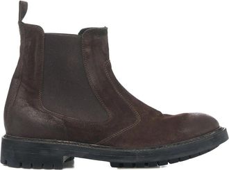 Moma Bruine Enkellaarzen voor Mannen - Heren - Chelseaboots - Bruin - 41 EU - Leer - Schoenen