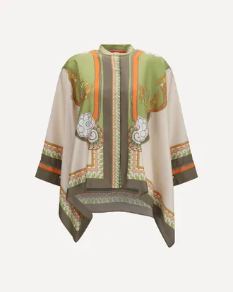 La DoubleJ Printed silk scarf Shirt Female XS