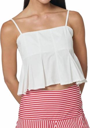 Lusana Karla Top In White