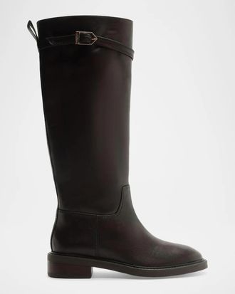 Schutz 35mm Bianca Leather Knee-High Boots