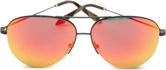 Victoria Beckham Occhiali da sole con montatura stile pilota - Nero