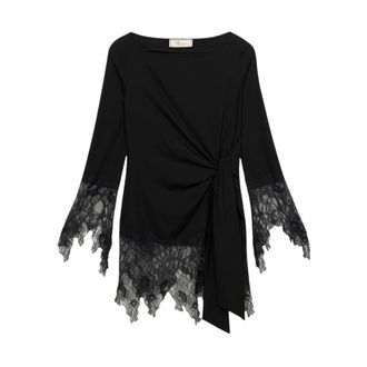 Blumarine Dames, Blouses & Shirts, Zwart, Maat: XS