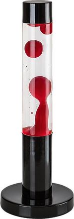 OEM L&aacute;mpara De Lava Decorativa Roja Con Base Negra Para Sala De Estar Y Dormitorio, Led 25w, Lavastic Rabalux
