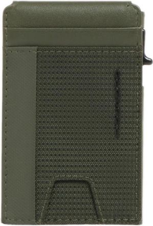 Piquadro Pop-up Kaarthouder - Heren - Portefeuilles - Groen - ONE Size - Leer - Accessoires