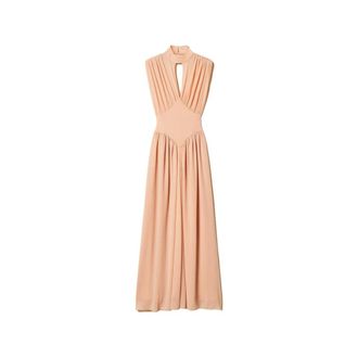 Twinset Gowns, female, Beige, Size: XS Maxi Dresses