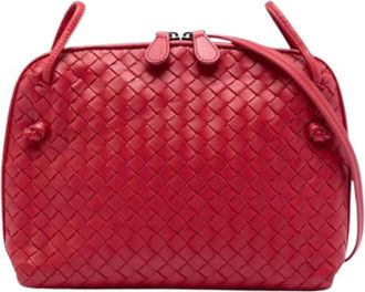 Bottega Veneta Pre-owned Cross Body Bags, female, Red, Size: ONE SIZE Pre-owned Nodini Crossbody Bag