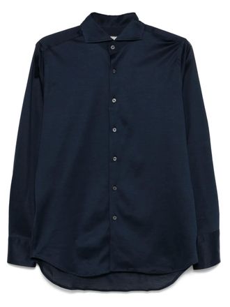 Canali cotton shirt - Blue