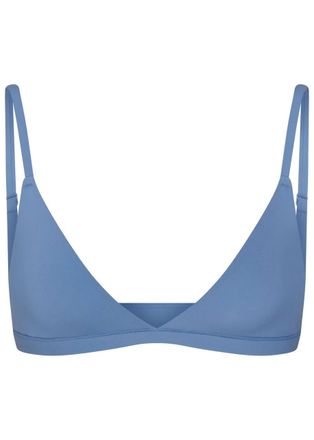 SKIMS Stretch-jersey Triangle Bralette - Blue - M (UK12-14)