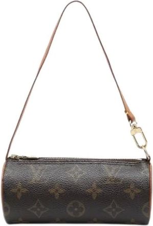 Louis Vuitton Pre-owned Papillon Pochette - Dames - Pre-owned - Bruin - Maat: ONE Size