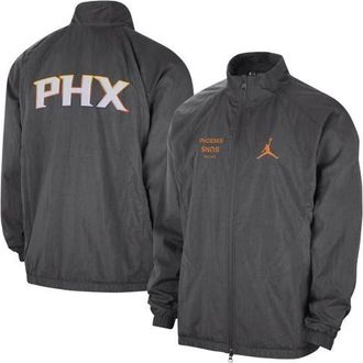 Jordan Brand Mens Jordan Brand Gray Phoenix Suns Courtside Statement Edition Jumpman Jam Full-Zip Jacket at Nordstrom, Size Xx-Large