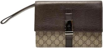 Gucci Pre-owned Canvas gucci-bags - Dames - Vintage Clutch - Beige - ONE Size - Vintage