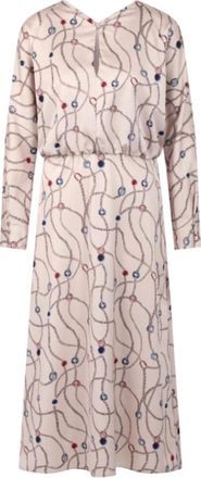 Marc Cain Midi Jurk - Dames - Casual kleedjes - Beige - M - Kleedjes
