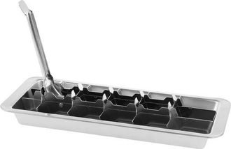 OEM Bandeja Para Cubitos De Hielo De Acero Inoxidable - 18 Ranuras - Plateada