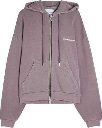 Mki Miyuki Zoku zip-up hoodie - Purple