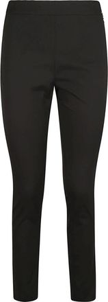 Fabiana Filippi Slim-fit broek - Dames - Slim Fit Broeken - Zwart - 2XS - Katoen - Broeken
