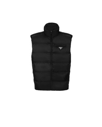 Prada Padded Re-nylon Vest, Man, Black, Size 46