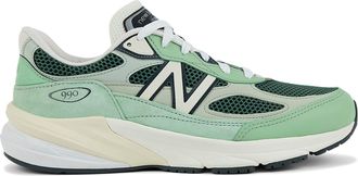 New Balance Made in USA 990v6 Sneakers in Avocado/Natural Mint Men Low-Top