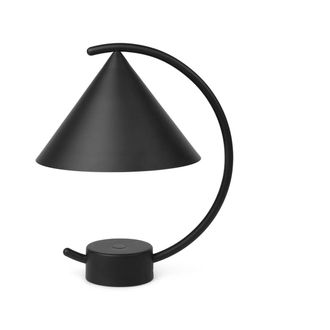 Ferm Living Meridian Akku LED-Tischleuchte, schwarz