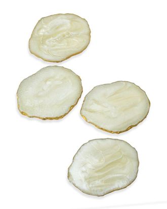 Tiramisu Ivory Resin Coaster Set Of 4