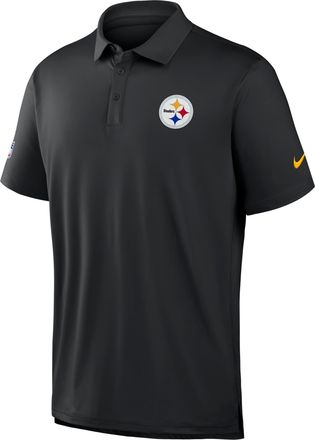 Nike Pittsburgh Steelers Tour Nike Mens Dri-FIT NFL Polo in Black | 04PF057Y7L-3N3