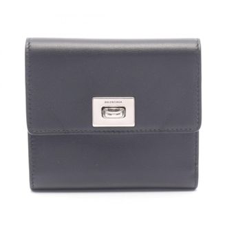 Balenciaga Black Leather Wallet (Tri-Fold) (Pre-Owned)