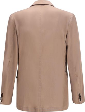Dries Van Noten Mens Double-Breasted Blazer Old Rose Viscose Jacket