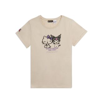 Freddy T-shirt Hello Kitty & Kuromi con stampa frontale