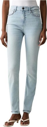 Guess Jeans, Dames, Blauw, W25 L29, Katoen, W6Ga 46 D0688 Skinny Jeans