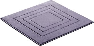 Vossen Badematte »Feeling« Höhe 10 mm beidseitig nutzbar fussbodenheizungsgeeignet Badteppich, Uni-Farben, mit Bordüre, Hoch-Tief Effekt, reine Baumwolle