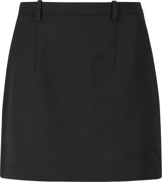 Anine Bing Livy Skirt - Dames - Korte rokken - Zwart - S - Wol - Rokken