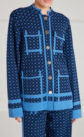 Temperley London Ditzie Knit Jacket in Twilight at Nordstrom, Size X-Large