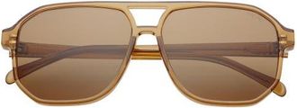Freyrs Eyewear Billie Aviator Sunglasses in Brown at Nordstrom