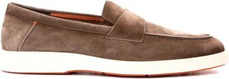 Santoni Klassieke Leren Loafers - Heren - Loafers - Bruin - 42 EU - Schoenen