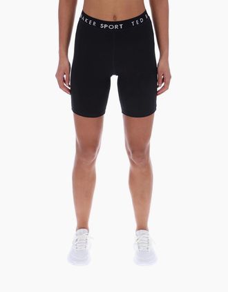 Ted Baker Womens Ted Baker ALLY TBWSA2529 Polyester Womens Black Activewear Shorts - Size: 16