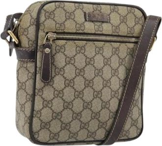 Gucci Pre-owned Cross Body Bags, female, Beige, Size: ONE SIZE Pre-owned Vintage Shoulder Bag